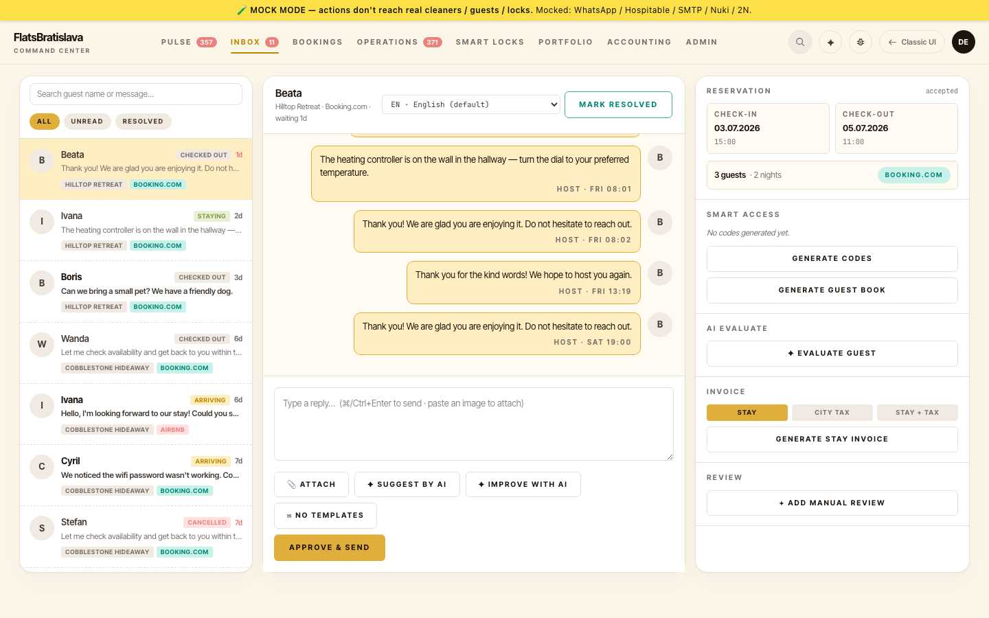 V28 Inbox — where the Refine surface appears
